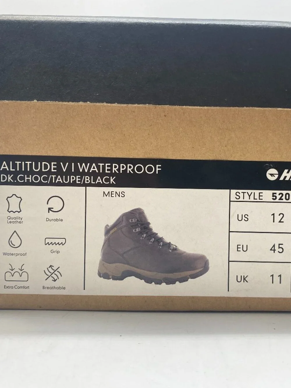 HI-TEC ALTITUDE VI WATERPROOF BOOTS US MEN SIZE 12
